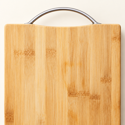 Bamboo Cutting Board with Carry Handle — product detail — product illustration