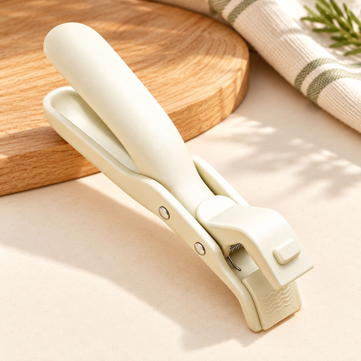 Dish Lifting Clip — Cream — product view — product illustration