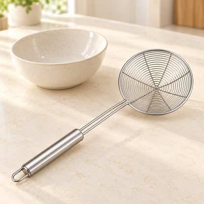 Wire Skimmer — Silver — styled scene — product illustration