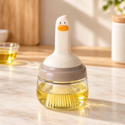Duck Handle Oil Brush Jar — product view — product illustration