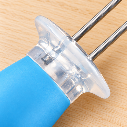 Blue Handle Corn Holder — detail — product illustration