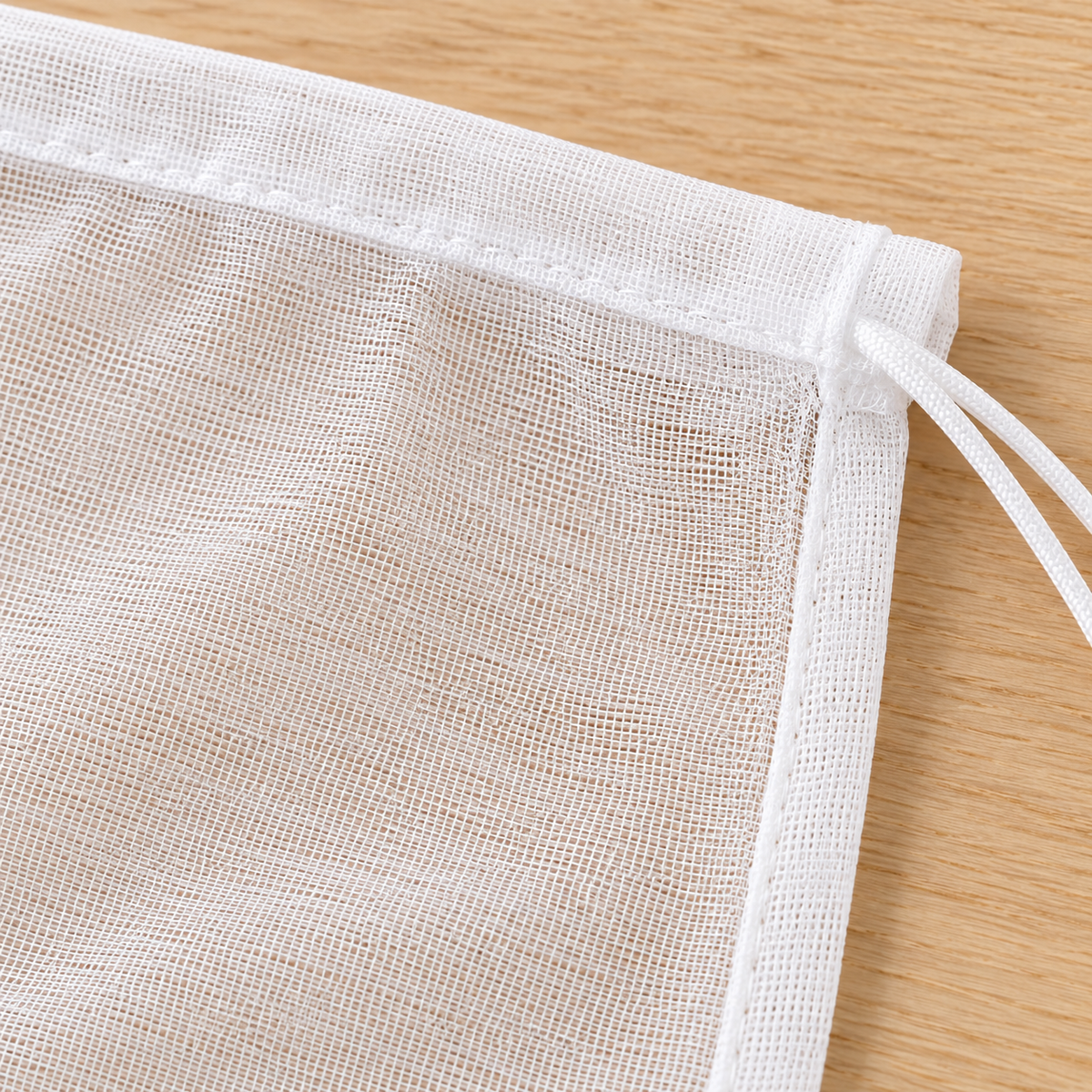 Drawstring Kitchen Straining Bag — detail — product illustration